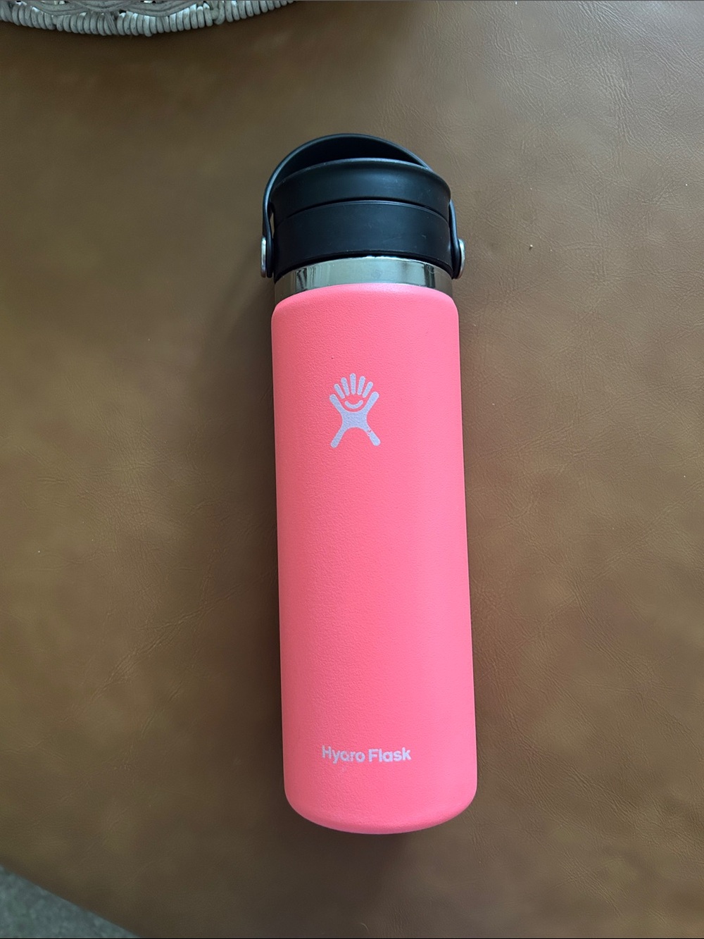 Hydro Flask 20 oz Neon Pink Wide Mouth Sip Lid Water Bottle